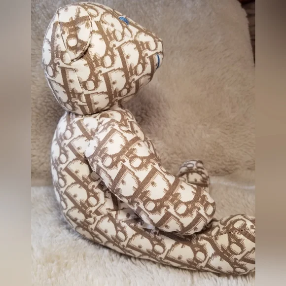 DIOR DIORISSIMO PRINT EMBROIDERED TEDDY BEAR - Picture 4 of 17